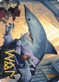 Loan Shark Art Card (Gold-Stamped Signature), Art Series: Outlaws of Thunder Junction