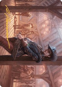 Marchesa, Dealer of Death Art Card (Gold-Stamped Signature), Art Series: Outlaws of Thunder Junction