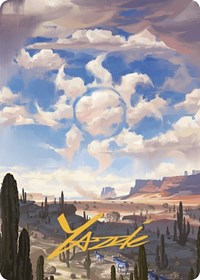 Plains Art Card (Gold-Stamped Signature), Art Series: Outlaws of Thunder Junction