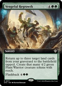 Vengeful Regrowth (Extended Art), Commander: Outlaws of Thunder Junction
