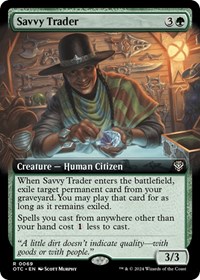 Savvy Trader (Extended Art), Commander: Outlaws of Thunder Junction