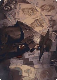 Lazav, Familiar Stranger Art Card, Art Series: Outlaws of Thunder Junction
