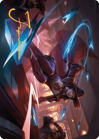 Slick Sequence Art Card (Gold-Stamped Signature), Art Series: Outlaws of Thunder Junction