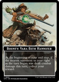 Bounty: Vara Beth Hannifer // Bounty Rules Double-Sided Token, Commander: Outlaws of Thunder Junction
