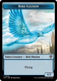 Bird Illusion // Elemental (0014) Double-Sided Token, Commander: Outlaws of Thunder Junction