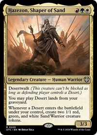 Hazezon, Shaper of Sand, Commander: Outlaws of Thunder Junction