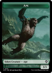 Ape // Shark Double-Sided Token, Commander: Outlaws of Thunder Junction