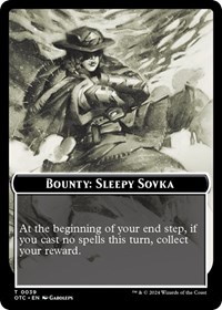 Bounty: Sleepy Sovka // Bounty Rules Double-Sided Token, Commander: Outlaws of Thunder Junction