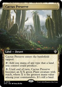 Cactus Preserve (Extended Art), Commander: Outlaws of Thunder Junction