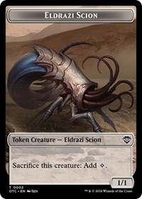 Eldrazi Scion // Manifest Double-Sided Token, Commander: Outlaws of Thunder Junction