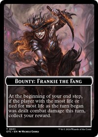 Bounty: Frankie the Fang // Bounty Rules Double-Sided Token, Commander: Outlaws of Thunder Junction