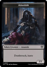 Assassin // Food Double-Sided Token, Commander: Outlaws of Thunder Junction