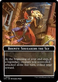 Bounty: Squeakers the Sly // Bounty Rules Double-Sided Token, Commander: Outlaws of Thunder Junction