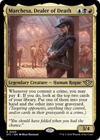 Marchesa, Dealer of Death, Promo Pack: Outlaws of Thunder Junction