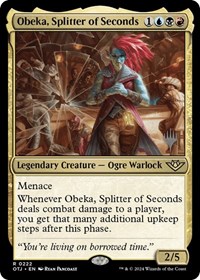 Obeka, Splitter of Seconds, Promo Pack: Outlaws of Thunder Junction