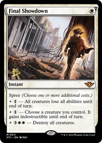 Final Showdown, Prerelease Cards