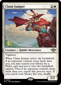 Claim Jumper, Prerelease Cards