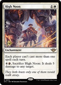 High Noon, Prerelease Cards