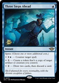 Three Steps Ahead, Prerelease Cards
