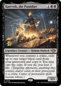 Kaervek, the Punisher, Prerelease Cards