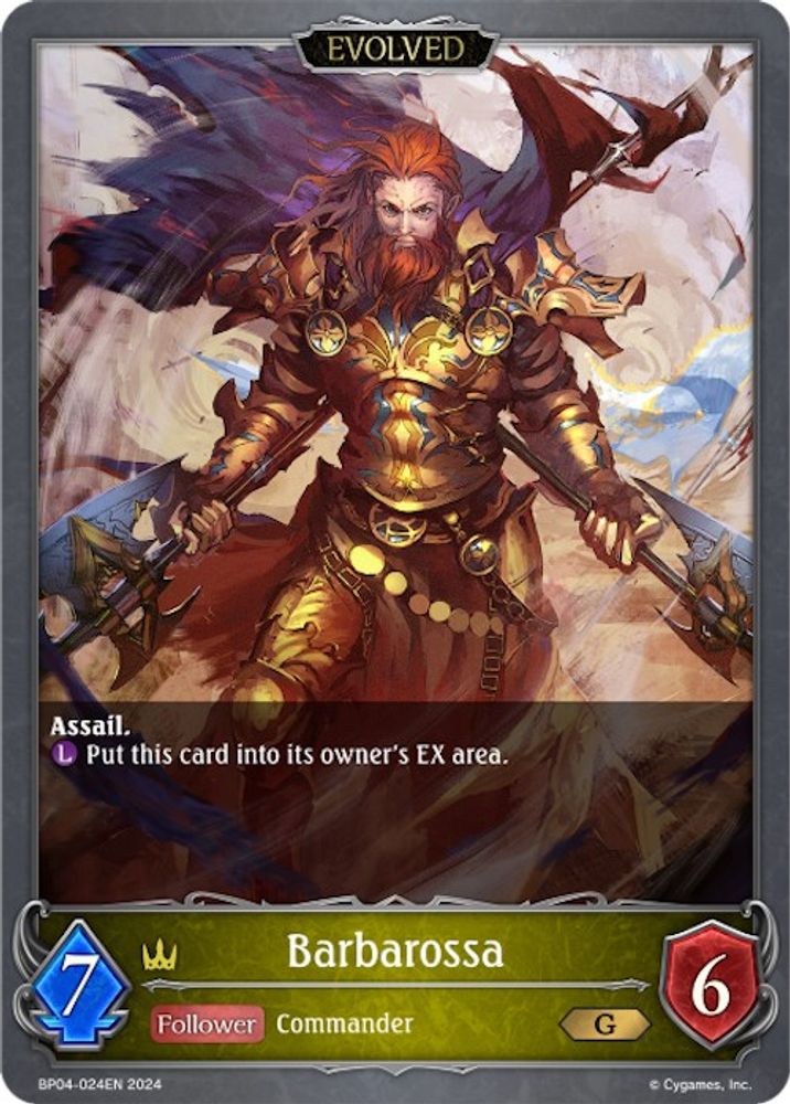 Barbarossa (Evolved), Standard, front