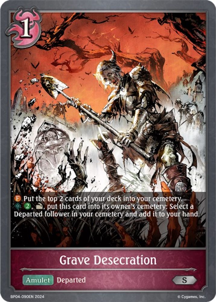 Grave Desecration, Standard, front