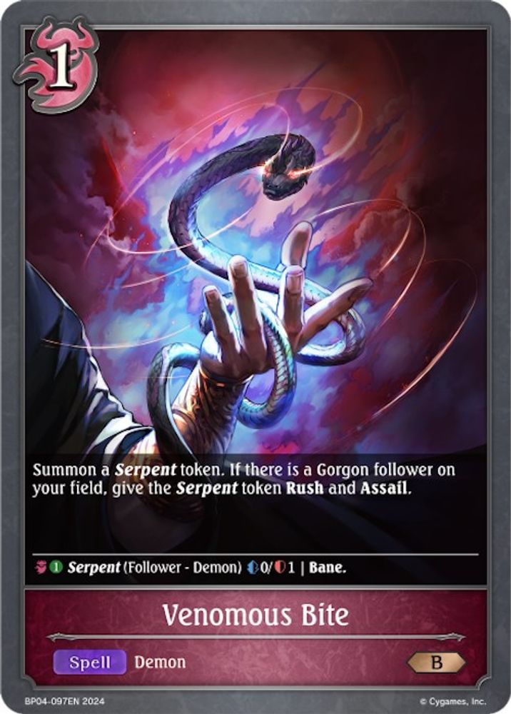 Venomous Bite, Standard, front