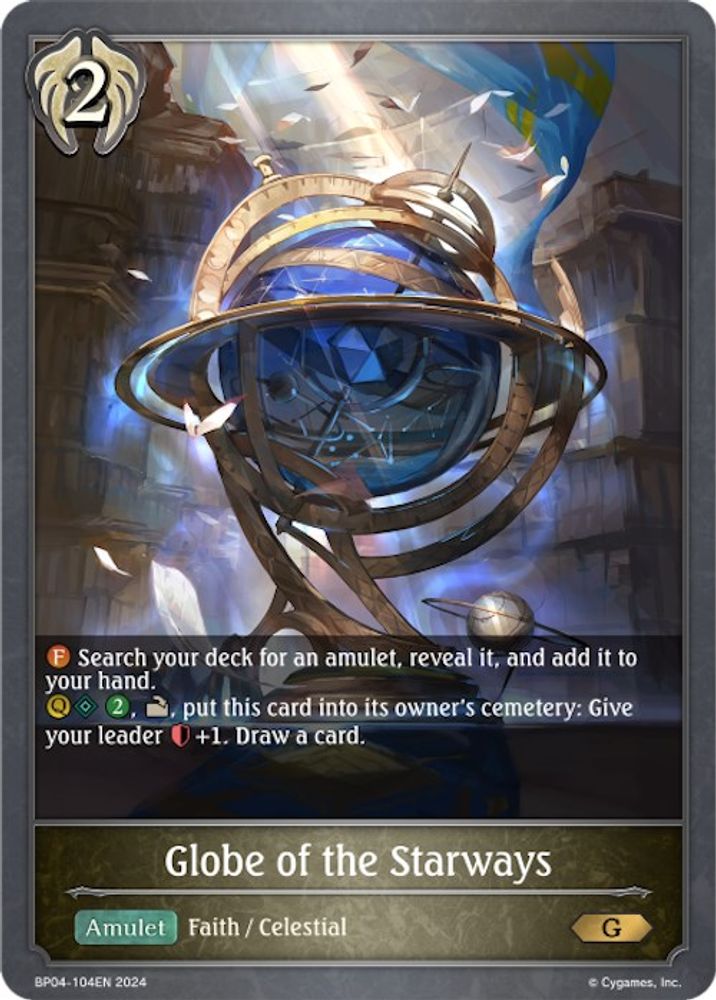 Globe of the Starways, Standard, front