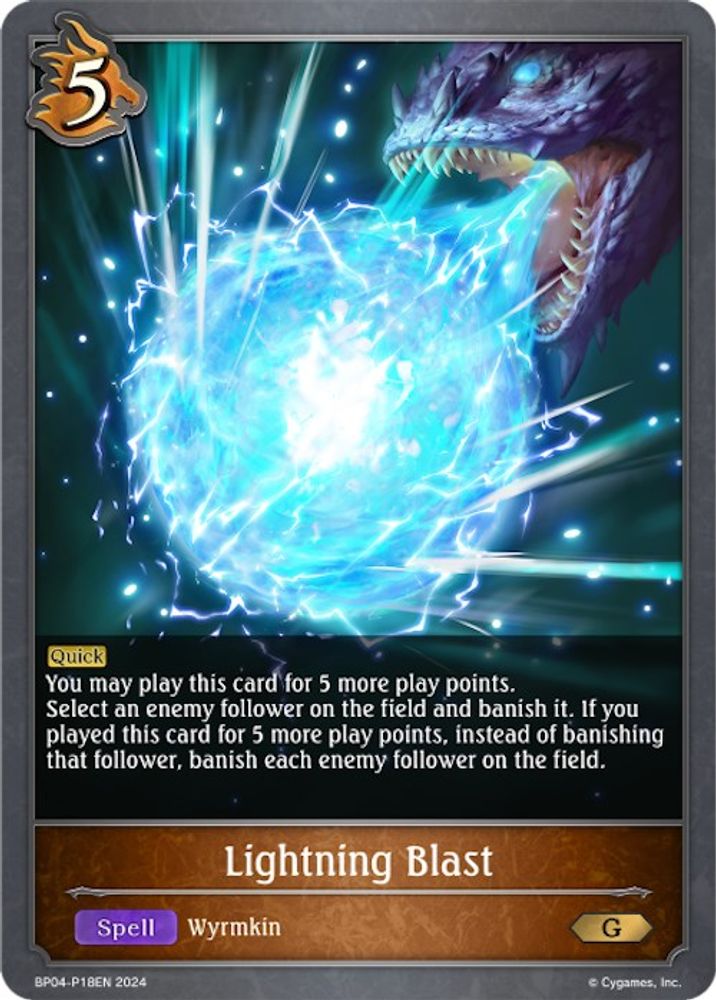 Lightning Blast - P18EN (Foil), Standard, front