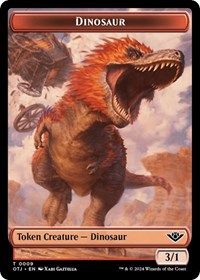 Dinosaur // Plot Double-Sided Token, Outlaws of Thunder Junction