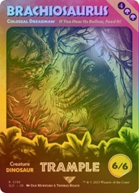 Brachiosaurus - Colossal Dreadmaw (Rainbow Foil), Secret Lair Drop Series