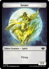 Spirit // Plot Double-Sided Token, Outlaws of Thunder Junction