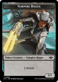 Vampire Rogue // Plot Double-Sided Token, Outlaws of Thunder Junction