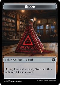 Blood // Plot Double-Sided Token, Outlaws of Thunder Junction: The Big Score