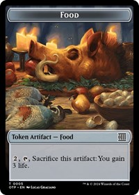 Food // Plot Double-Sided Token, Outlaws of Thunder Junction: Breaking News