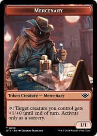 Mercenary // Gnome Double-Sided Token