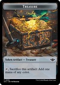 Treasure // Dinosaur Double-Sided Token, Outlaws of Thunder Junction