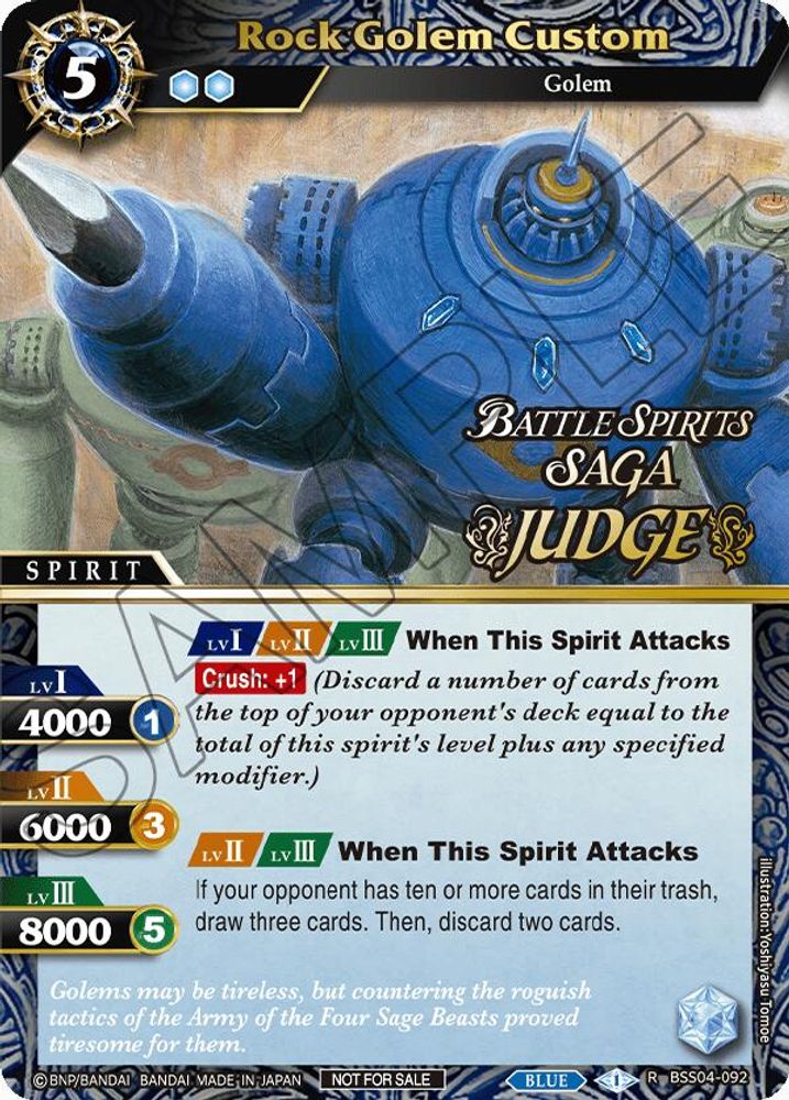Rock Golem Custom (Judge Pack 2024 Vol. 1), Standard, front