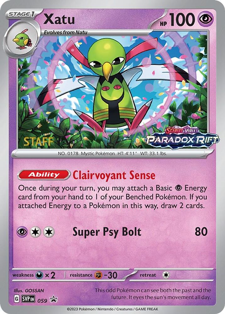 Xatu - 059 (Prerelease) [Staff]
