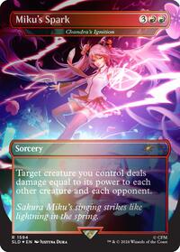 Miku's Spark - Chandra's Ignition (Rainbow Foil), Secret Lair Drop Series