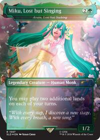 Miku, Lost but Singing - Azusa, Lost but Seeking (Rainbow Foil), Secret Lair Drop Series
