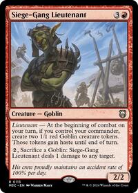 Siege-Gang Lieutenant, Commander: Modern Horizons 3