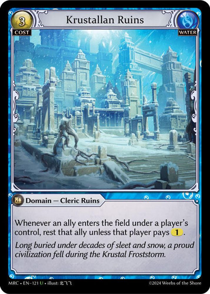 Krustallan Ruins, Standard, front