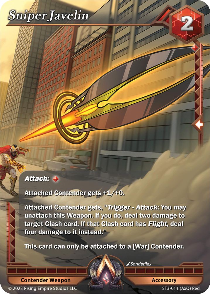 Sniper Javelin, Foil, front