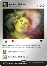 Goblin Chieftain (1615) (Rainbow Foil), Secret Lair Drop Series