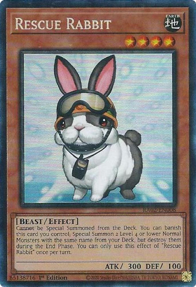 Rescue Rabbit (PCR), 1st-edition, front