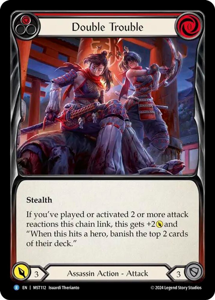 Double Trouble (Red), Standard, front