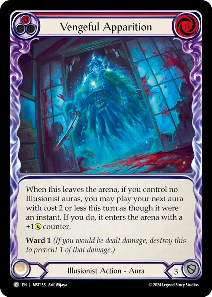 Vengeful Apparition (Red), Standard, front