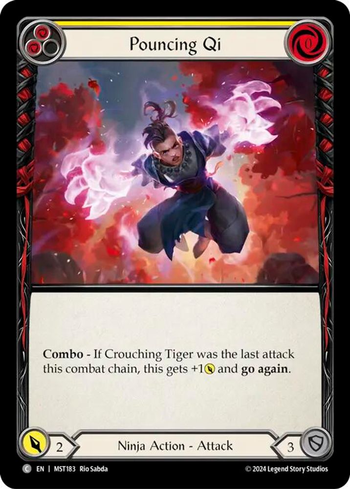 Pouncing Qi (Yellow), Standard, front