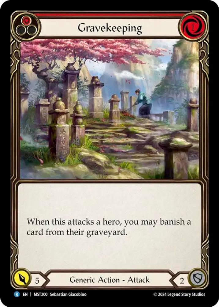 Gravekeeping (Red), Standard, front